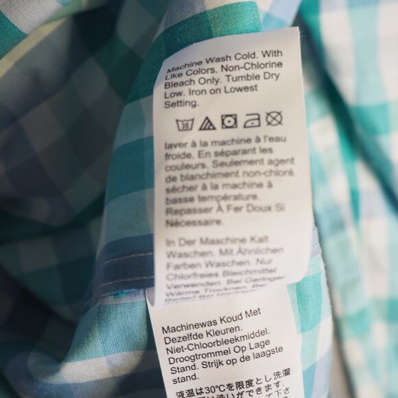 J Crew Flex Wrinkle Free Plaid Button Down Men's Size L Slim Fit Cotton Elastane - Picture 9 of 12